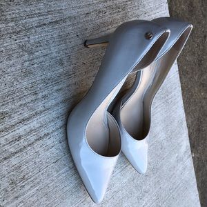 Gray Calvin Klein pump